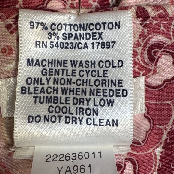 Y2K Vintage Old Navy Ivory Burgundy Pink Paisley Print Halter Neck Dress Size 10 - Picture 16 of 16